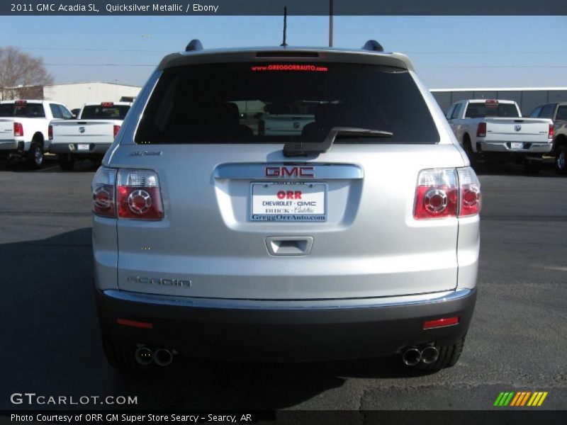 Quicksilver Metallic / Ebony 2011 GMC Acadia SL