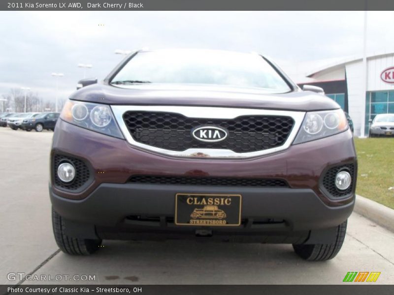 Dark Cherry / Black 2011 Kia Sorento LX AWD