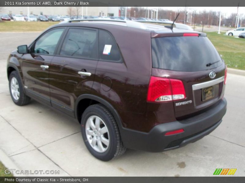 Dark Cherry / Black 2011 Kia Sorento LX AWD