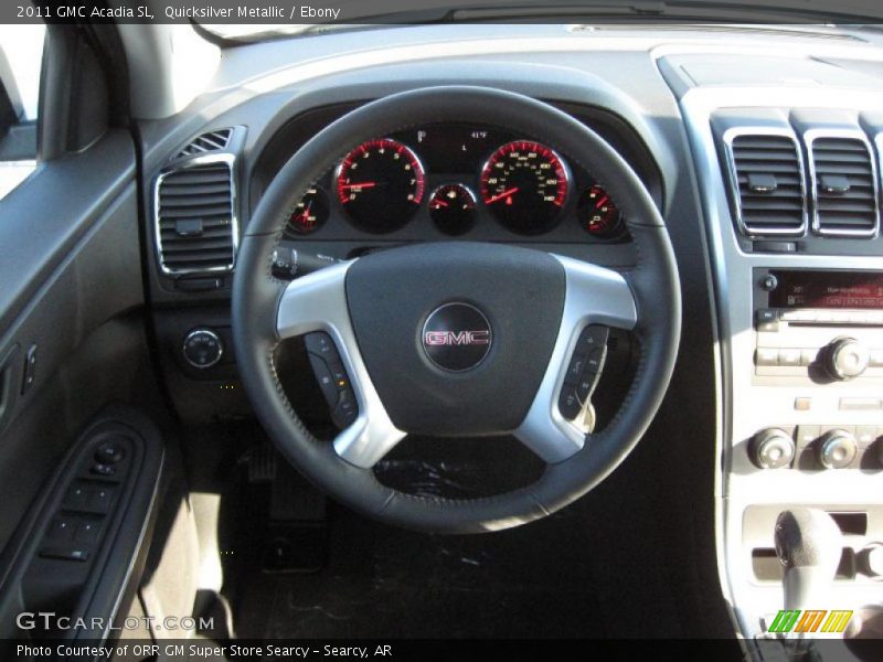 Quicksilver Metallic / Ebony 2011 GMC Acadia SL