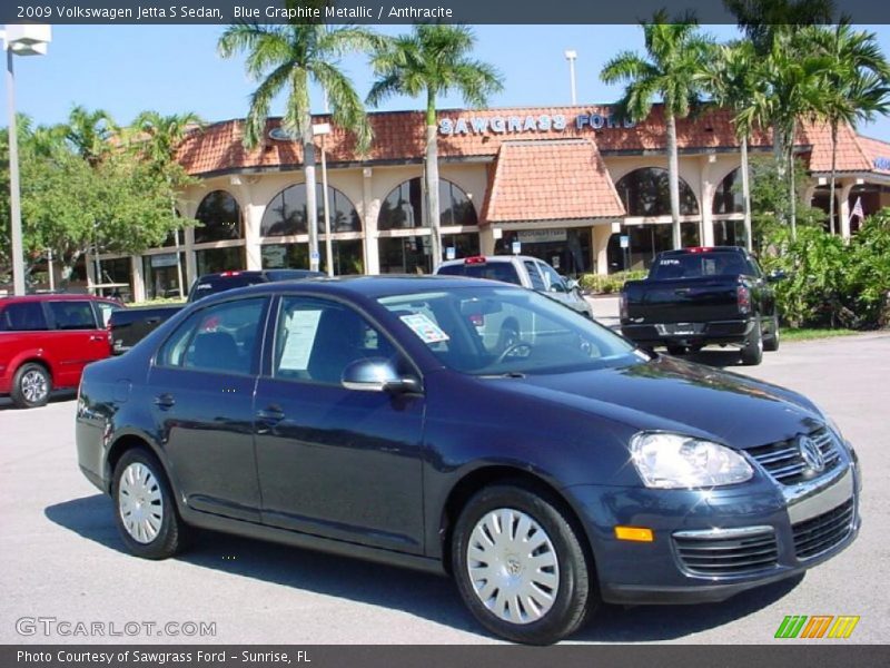 Blue Graphite Metallic / Anthracite 2009 Volkswagen Jetta S Sedan
