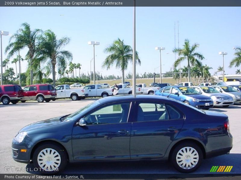 Blue Graphite Metallic / Anthracite 2009 Volkswagen Jetta S Sedan