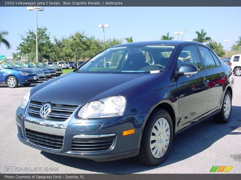 Blue Graphite Metallic / Anthracite 2009 Volkswagen Jetta S Sedan