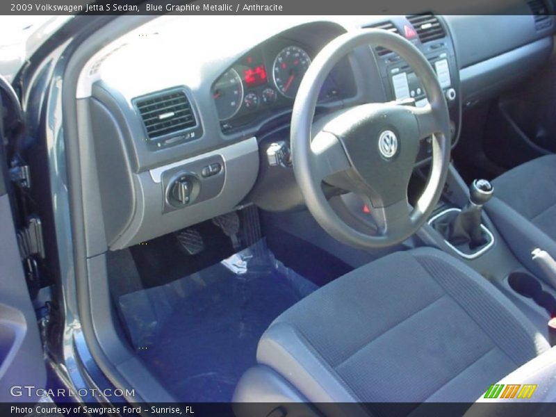 Blue Graphite Metallic / Anthracite 2009 Volkswagen Jetta S Sedan
