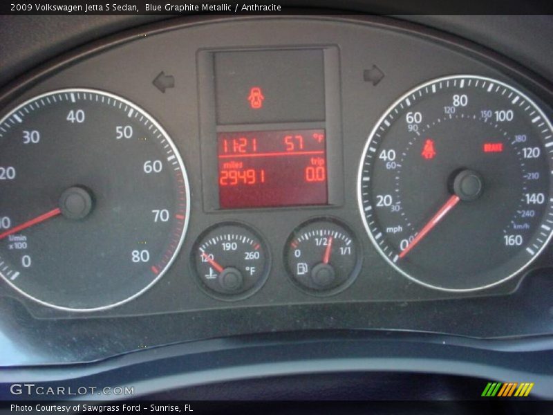 Blue Graphite Metallic / Anthracite 2009 Volkswagen Jetta S Sedan