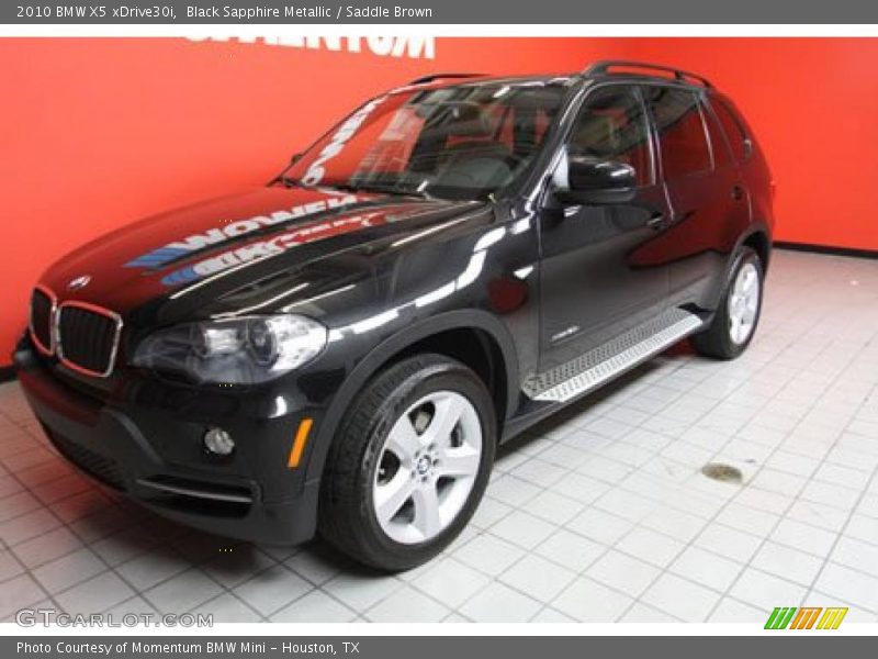 Black Sapphire Metallic / Saddle Brown 2010 BMW X5 xDrive30i