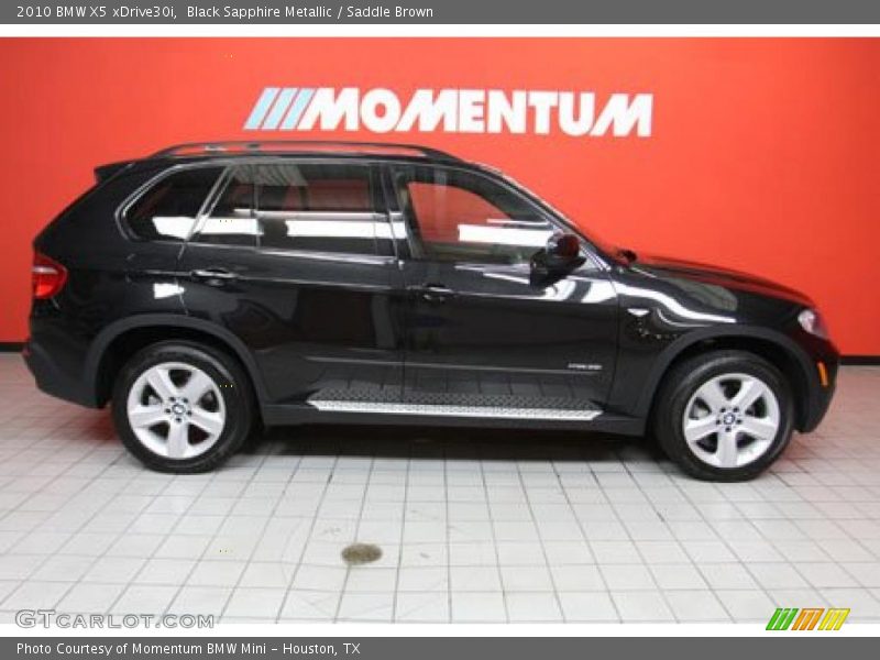 Black Sapphire Metallic / Saddle Brown 2010 BMW X5 xDrive30i