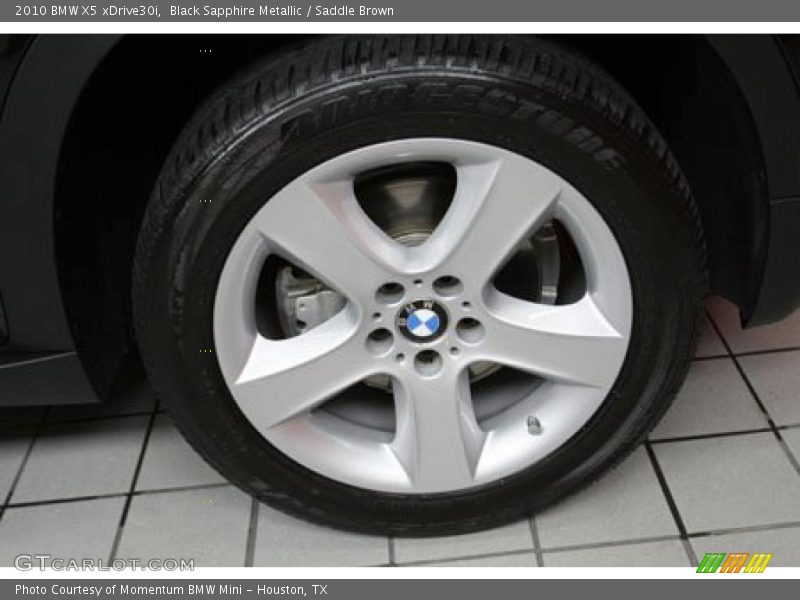 Black Sapphire Metallic / Saddle Brown 2010 BMW X5 xDrive30i