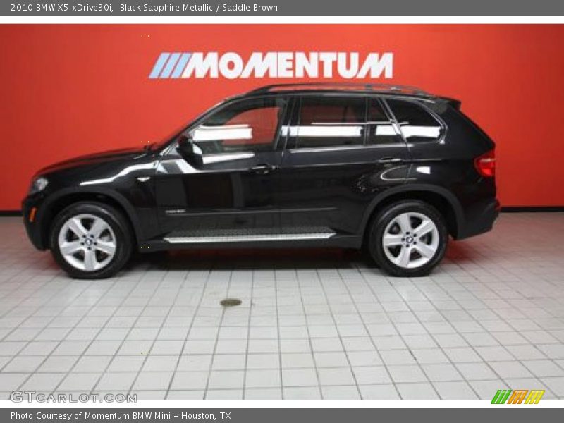 Black Sapphire Metallic / Saddle Brown 2010 BMW X5 xDrive30i