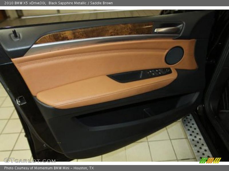Black Sapphire Metallic / Saddle Brown 2010 BMW X5 xDrive30i