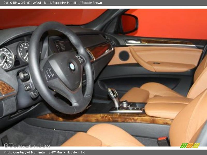 Black Sapphire Metallic / Saddle Brown 2010 BMW X5 xDrive30i