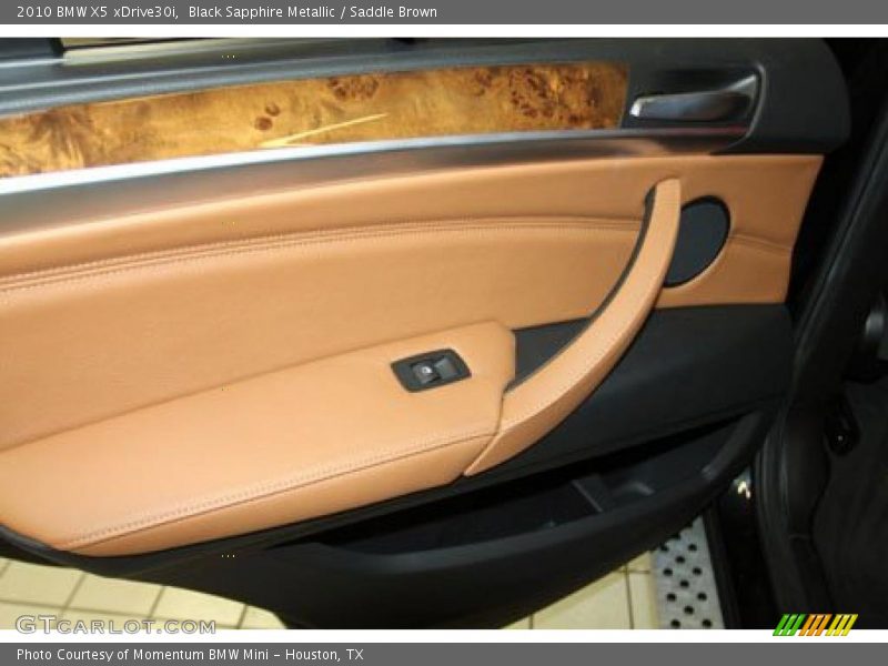 Black Sapphire Metallic / Saddle Brown 2010 BMW X5 xDrive30i