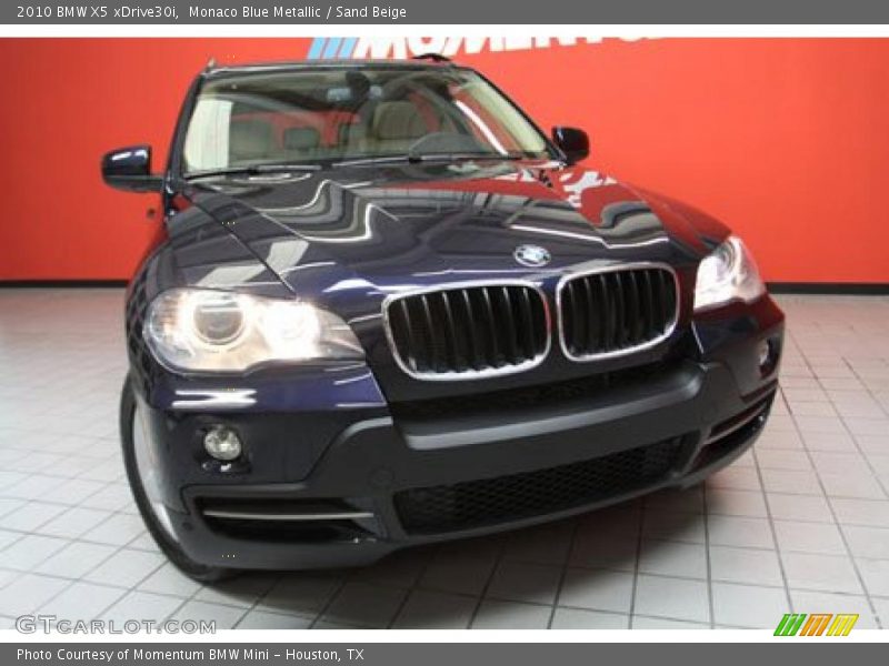 Monaco Blue Metallic / Sand Beige 2010 BMW X5 xDrive30i