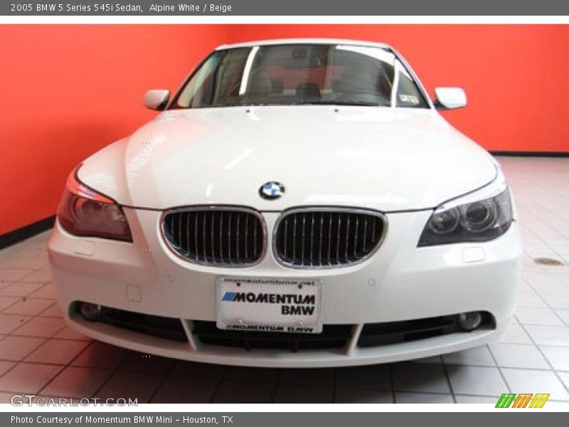 Alpine White / Beige 2005 BMW 5 Series 545i Sedan