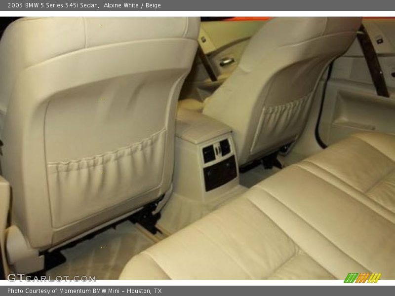 Alpine White / Beige 2005 BMW 5 Series 545i Sedan