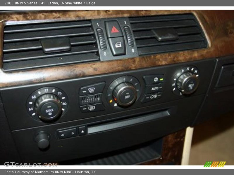Alpine White / Beige 2005 BMW 5 Series 545i Sedan