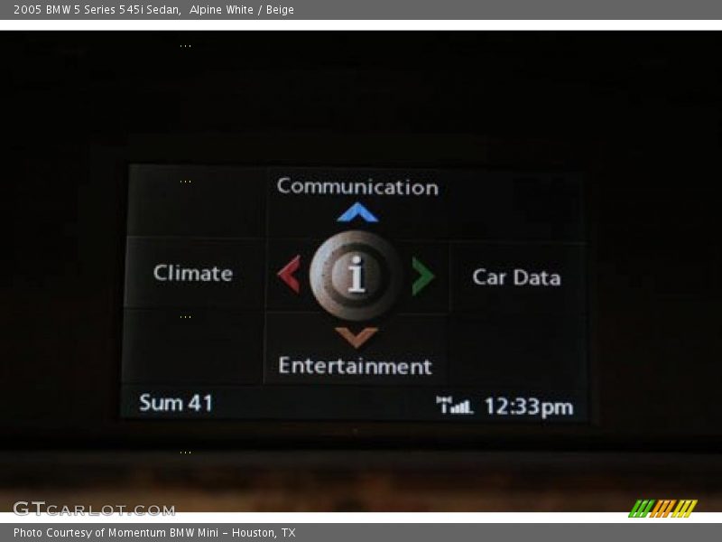 Alpine White / Beige 2005 BMW 5 Series 545i Sedan