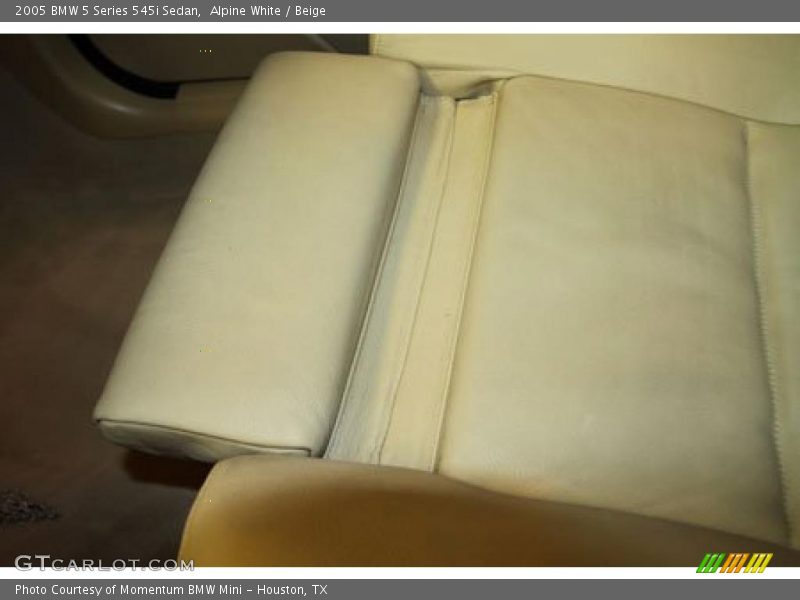 Alpine White / Beige 2005 BMW 5 Series 545i Sedan