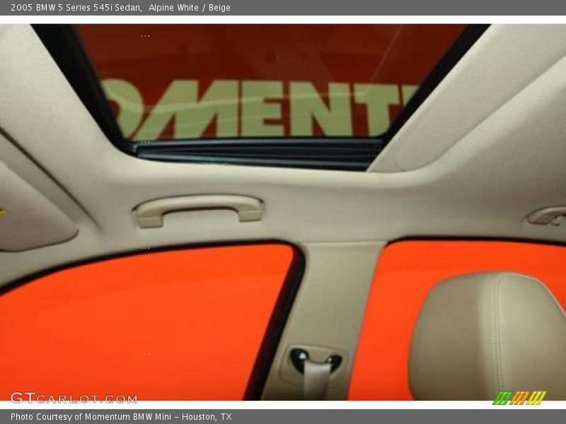 Alpine White / Beige 2005 BMW 5 Series 545i Sedan