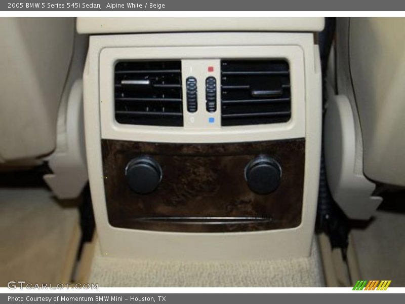 Alpine White / Beige 2005 BMW 5 Series 545i Sedan