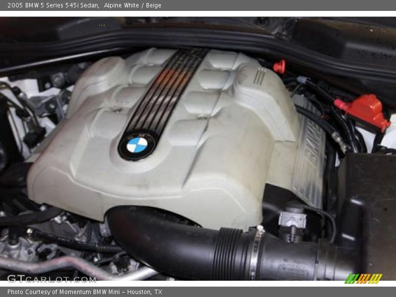 Alpine White / Beige 2005 BMW 5 Series 545i Sedan