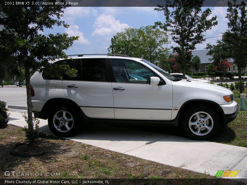 Alpine White / Beige 2001 BMW X5 3.0i