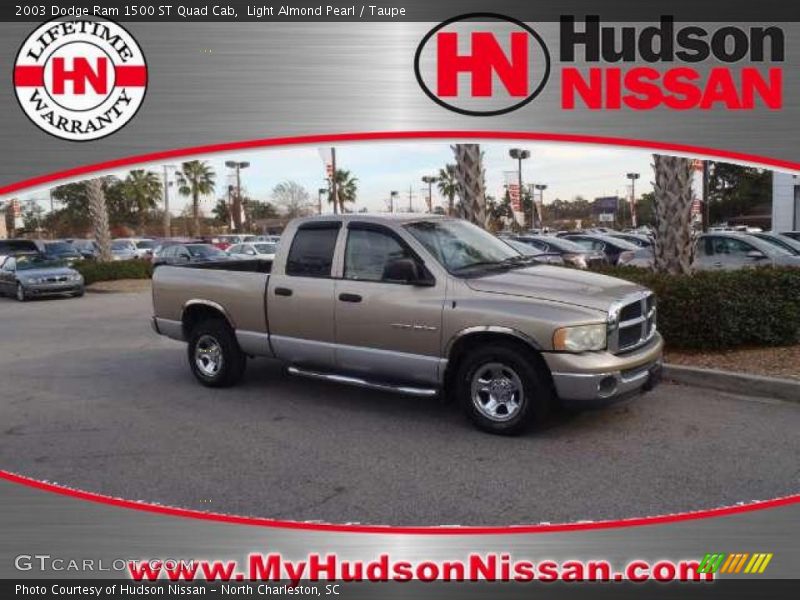 Light Almond Pearl / Taupe 2003 Dodge Ram 1500 ST Quad Cab