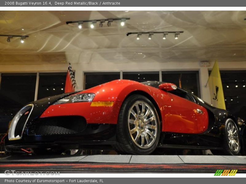 Deep Red Metallic/Black / Anthracite 2008 Bugatti Veyron 16.4