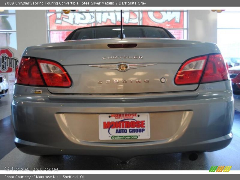 Steel Silver Metallic / Dark Slate Gray 2009 Chrysler Sebring Touring Convertible