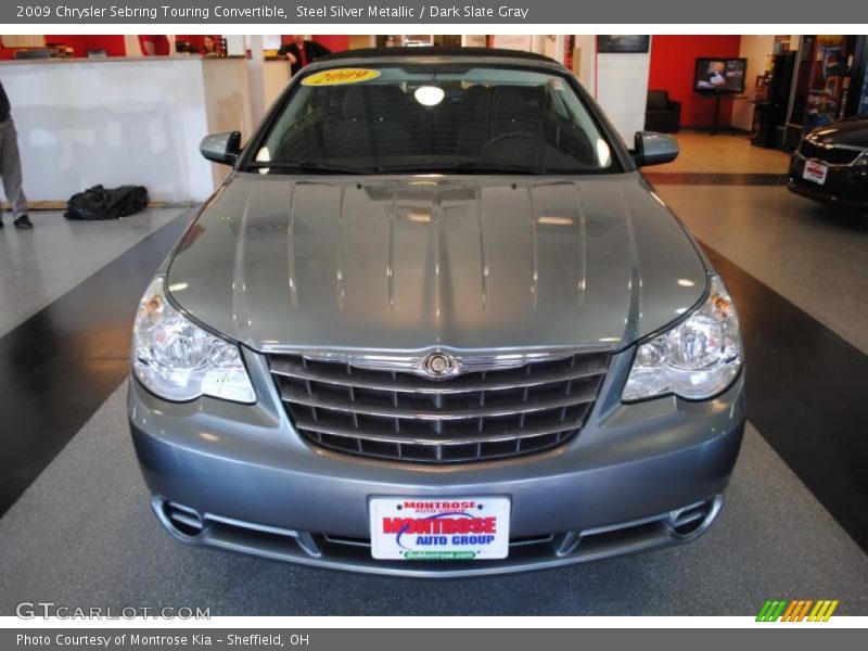 Steel Silver Metallic / Dark Slate Gray 2009 Chrysler Sebring Touring Convertible