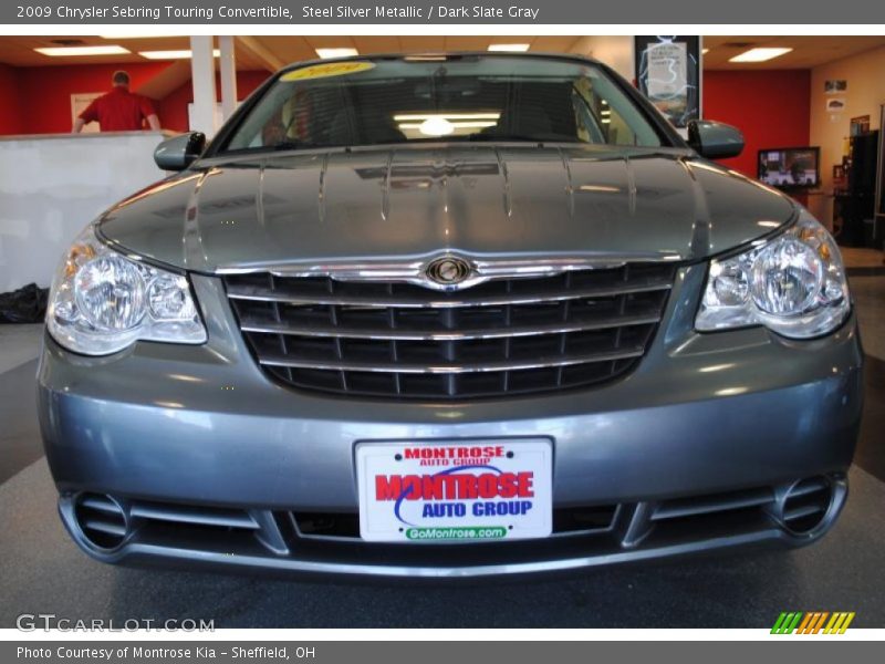 Steel Silver Metallic / Dark Slate Gray 2009 Chrysler Sebring Touring Convertible