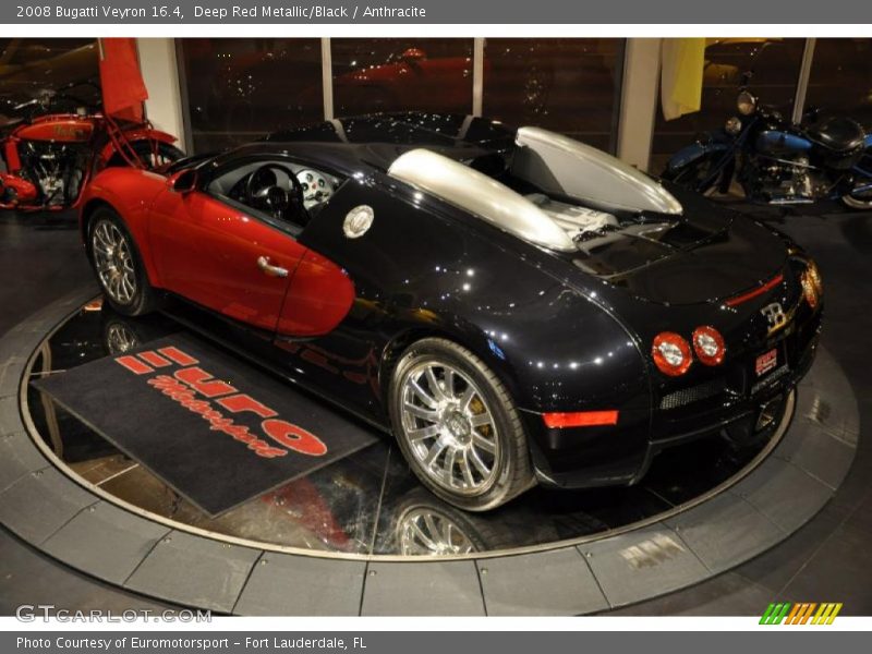Deep Red Metallic/Black / Anthracite 2008 Bugatti Veyron 16.4