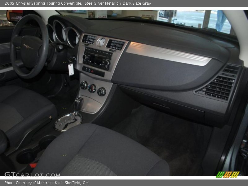 Steel Silver Metallic / Dark Slate Gray 2009 Chrysler Sebring Touring Convertible