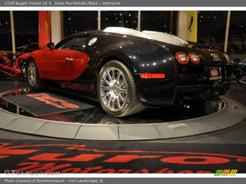 Deep Red Metallic/Black / Anthracite 2008 Bugatti Veyron 16.4