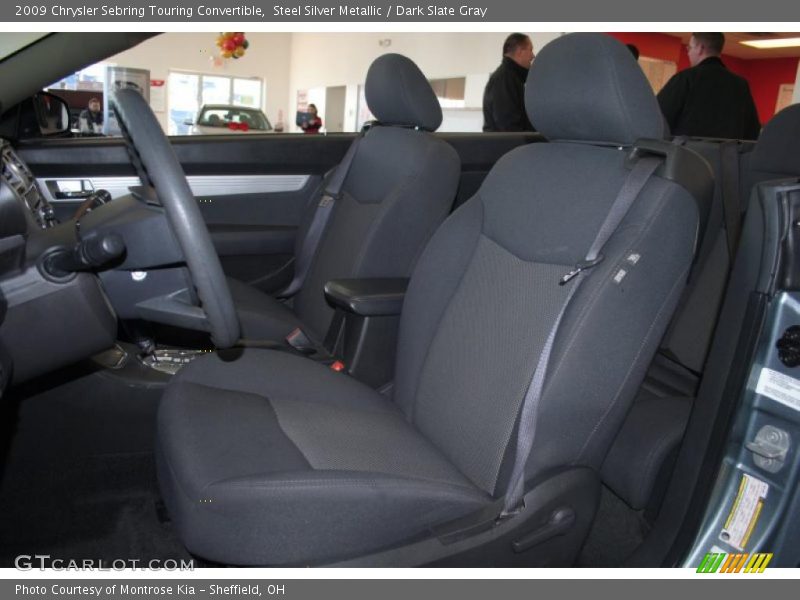 Steel Silver Metallic / Dark Slate Gray 2009 Chrysler Sebring Touring Convertible