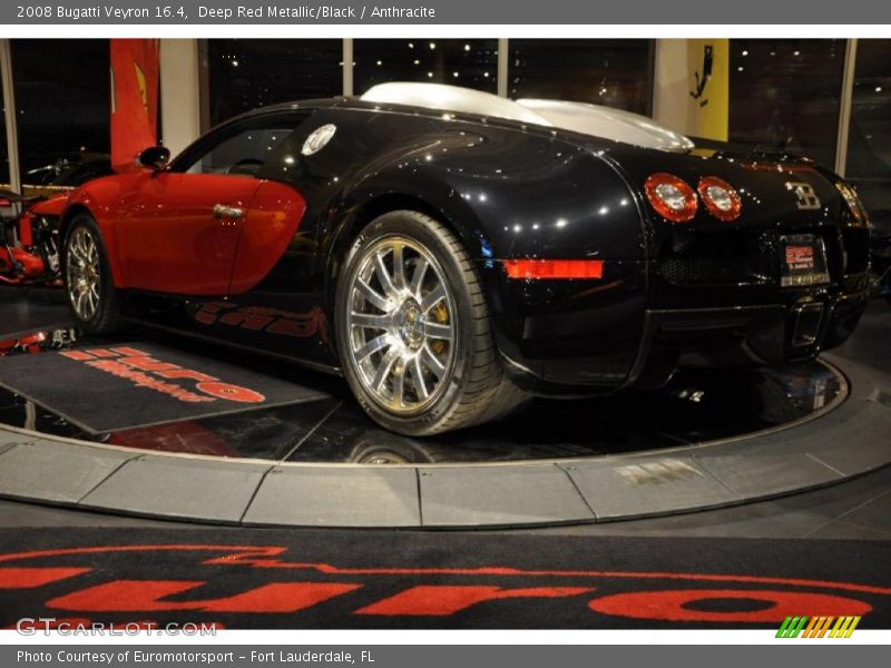 Deep Red Metallic/Black / Anthracite 2008 Bugatti Veyron 16.4