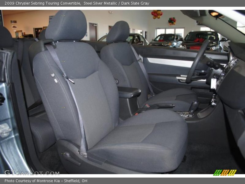 Steel Silver Metallic / Dark Slate Gray 2009 Chrysler Sebring Touring Convertible
