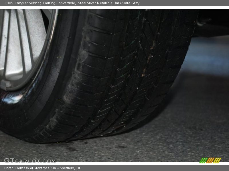 Steel Silver Metallic / Dark Slate Gray 2009 Chrysler Sebring Touring Convertible