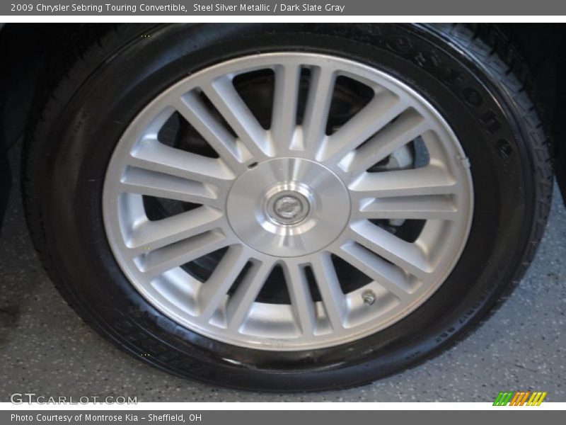 Steel Silver Metallic / Dark Slate Gray 2009 Chrysler Sebring Touring Convertible