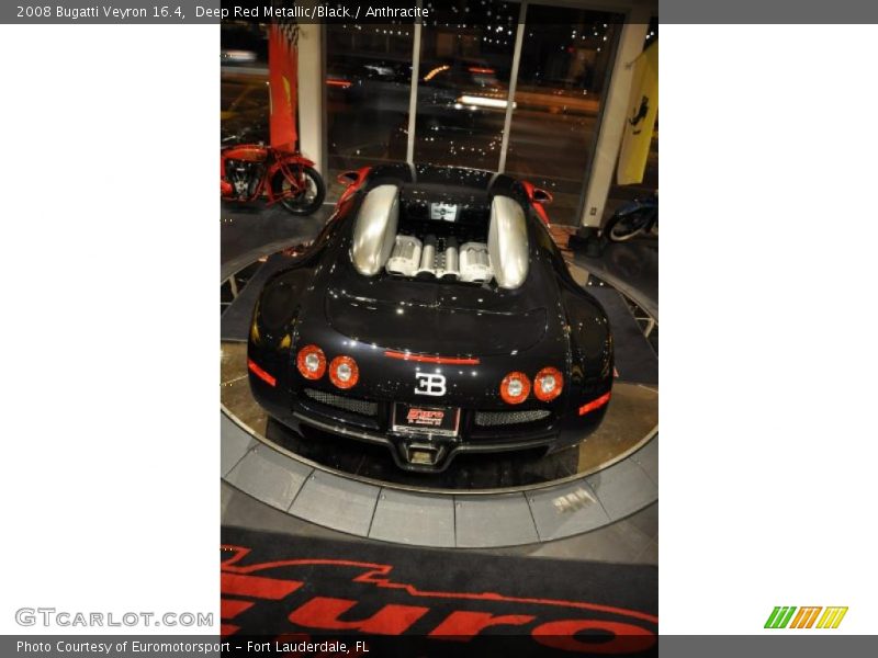 Deep Red Metallic/Black / Anthracite 2008 Bugatti Veyron 16.4