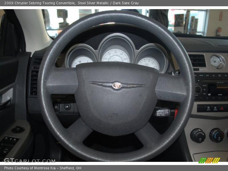 Steel Silver Metallic / Dark Slate Gray 2009 Chrysler Sebring Touring Convertible