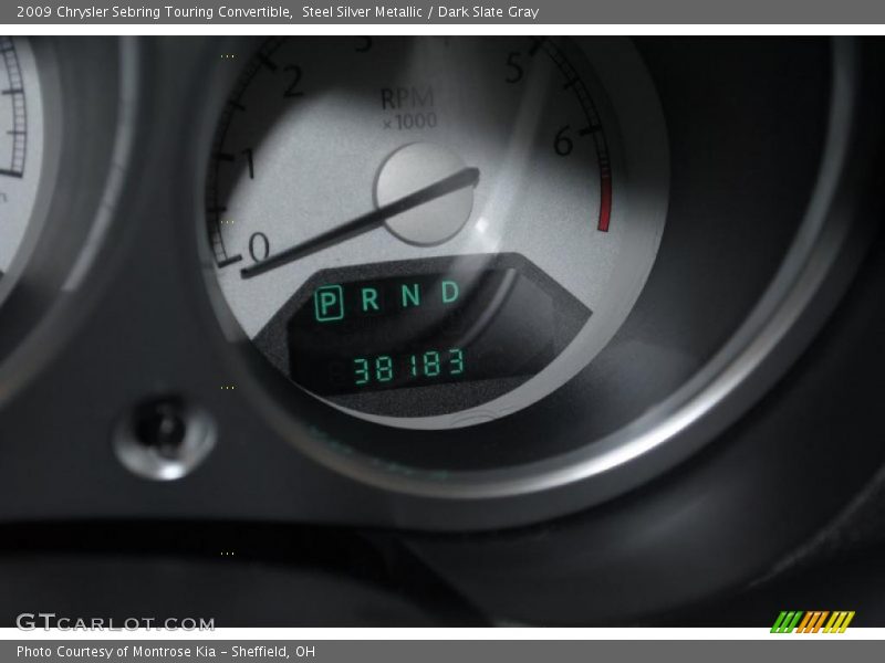Steel Silver Metallic / Dark Slate Gray 2009 Chrysler Sebring Touring Convertible