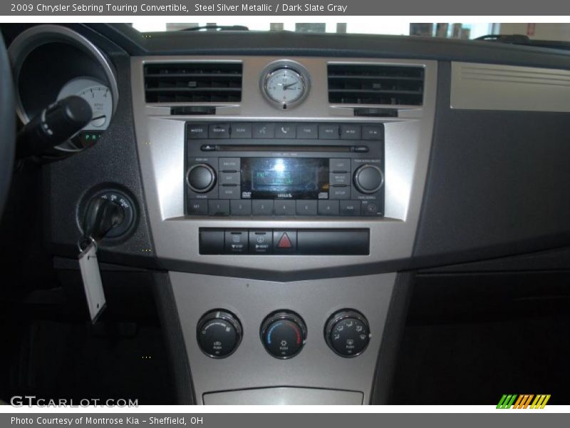 Steel Silver Metallic / Dark Slate Gray 2009 Chrysler Sebring Touring Convertible