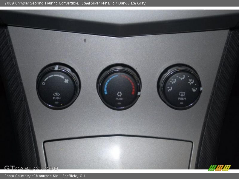 Steel Silver Metallic / Dark Slate Gray 2009 Chrysler Sebring Touring Convertible