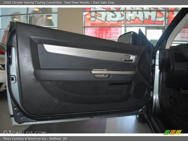 Steel Silver Metallic / Dark Slate Gray 2009 Chrysler Sebring Touring Convertible