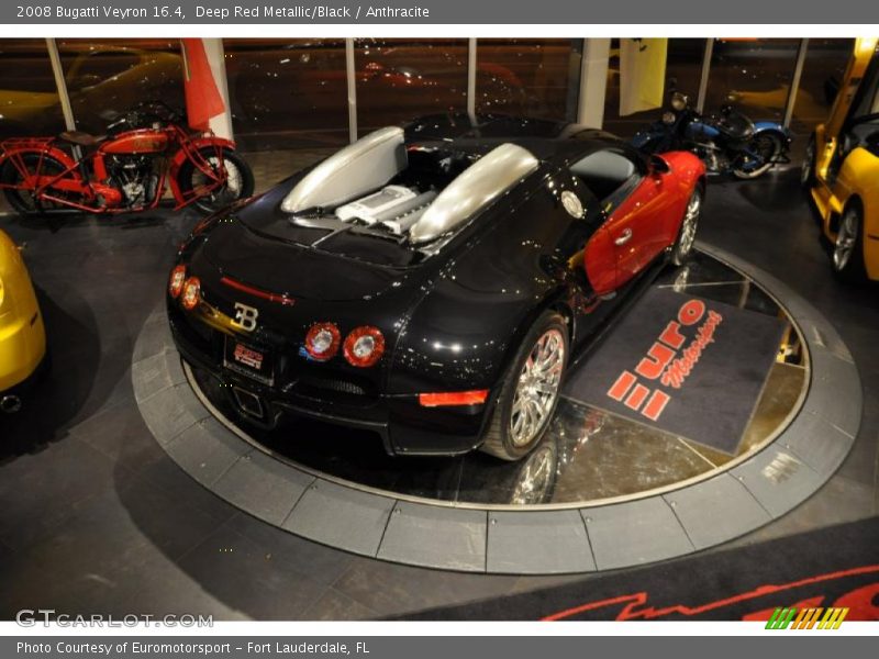 Deep Red Metallic/Black / Anthracite 2008 Bugatti Veyron 16.4