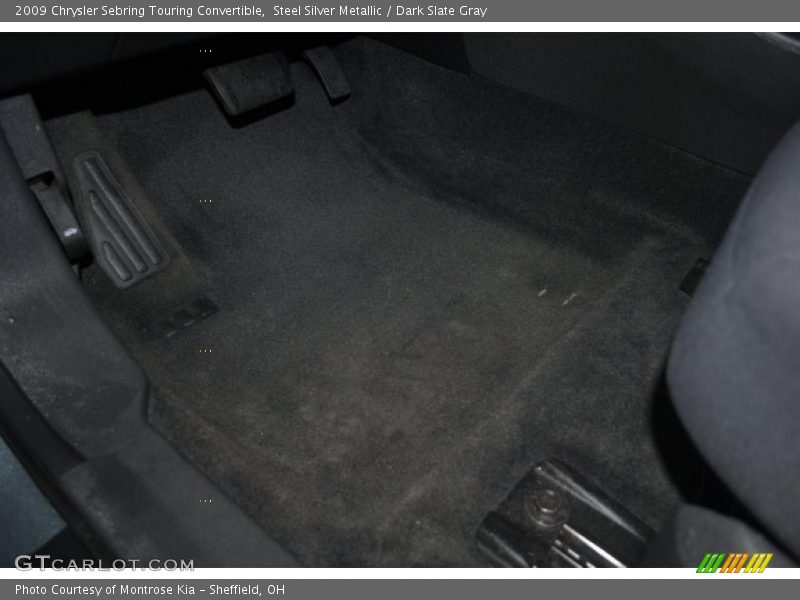 Steel Silver Metallic / Dark Slate Gray 2009 Chrysler Sebring Touring Convertible