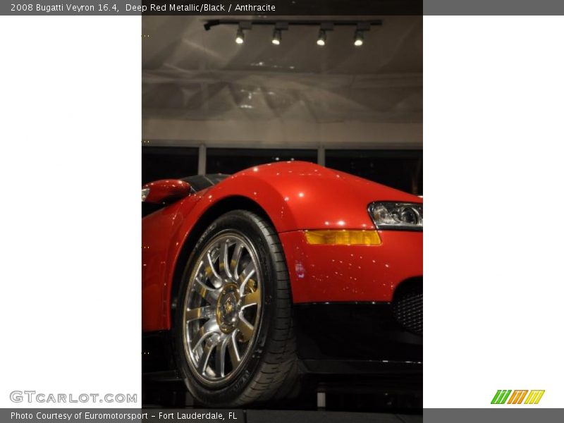 Deep Red Metallic/Black / Anthracite 2008 Bugatti Veyron 16.4