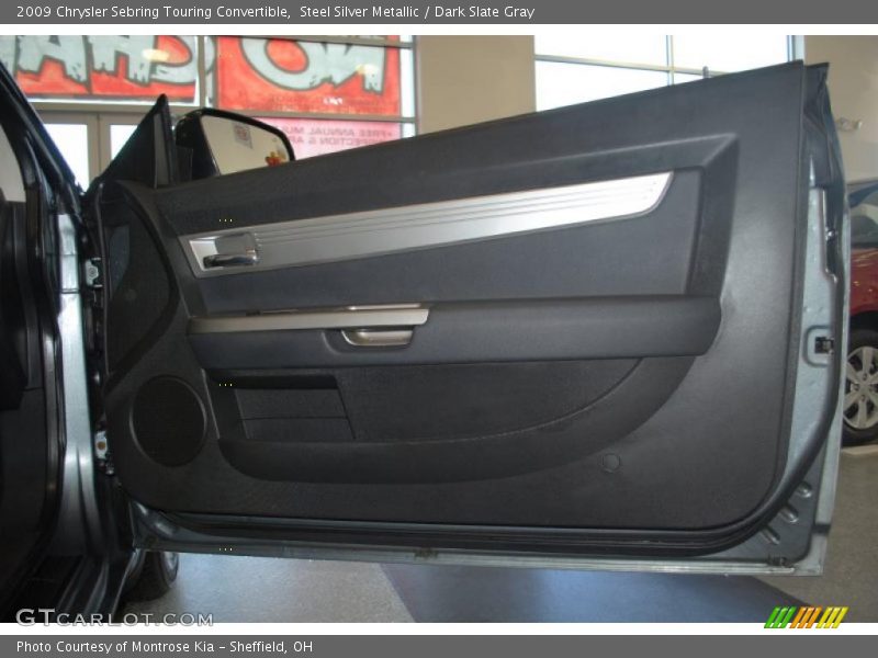 Steel Silver Metallic / Dark Slate Gray 2009 Chrysler Sebring Touring Convertible