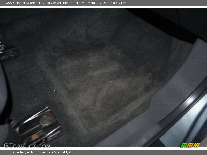 Steel Silver Metallic / Dark Slate Gray 2009 Chrysler Sebring Touring Convertible